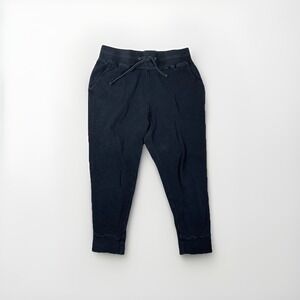 Standard James Perse Black Thermal Waffle Knit Jogger Pants Size 3 Medium